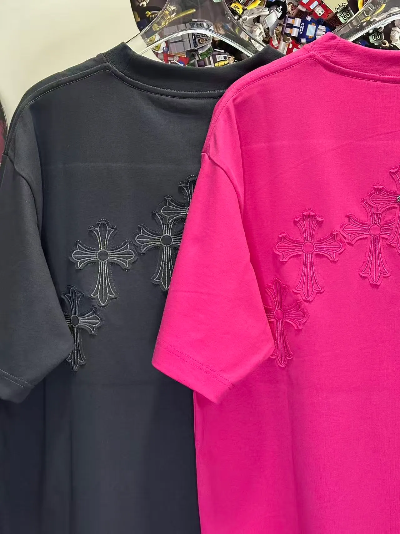 L 26876# 𝗖𝗵𝗿𝗼𝗺𝗲 𝗛𝗲𝗮𝗿𝘁𝘀 New Arrival Original ！ ： ➕100% 。 ： 🪡 ：White Black Gray Size：S XXL